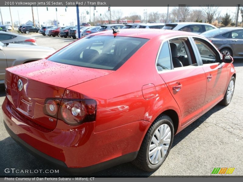 Salsa Red / Titan Black 2010 Volkswagen Jetta SE Sedan