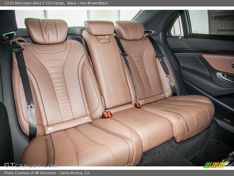 Black / Nut Brown/Black 2016 Mercedes-Benz S 550 Sedan
