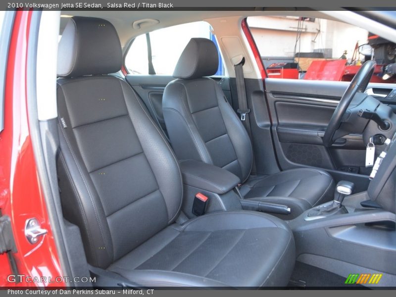 Salsa Red / Titan Black 2010 Volkswagen Jetta SE Sedan