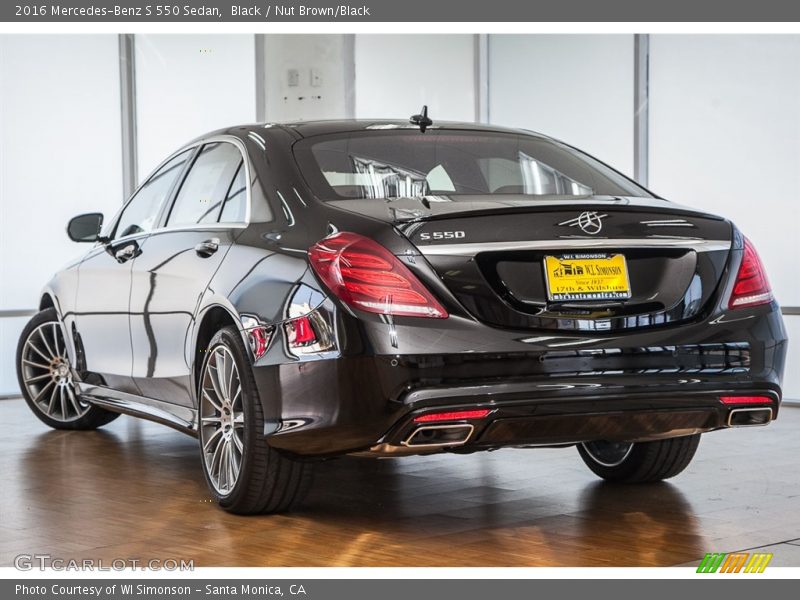 Black / Nut Brown/Black 2016 Mercedes-Benz S 550 Sedan