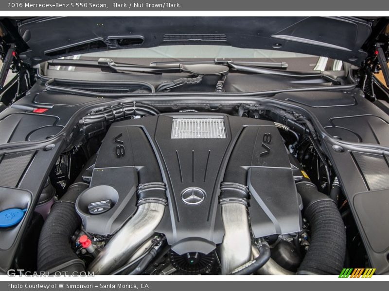 Black / Nut Brown/Black 2016 Mercedes-Benz S 550 Sedan