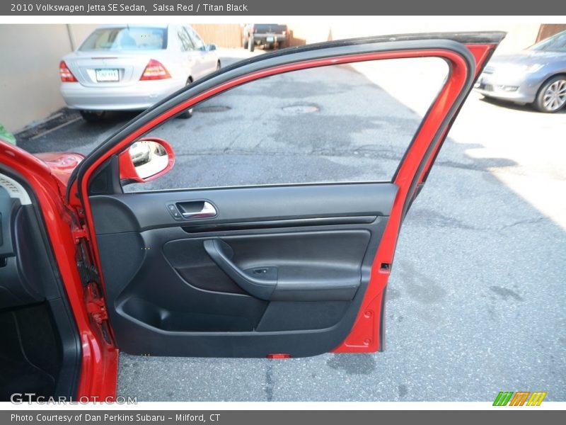 Salsa Red / Titan Black 2010 Volkswagen Jetta SE Sedan