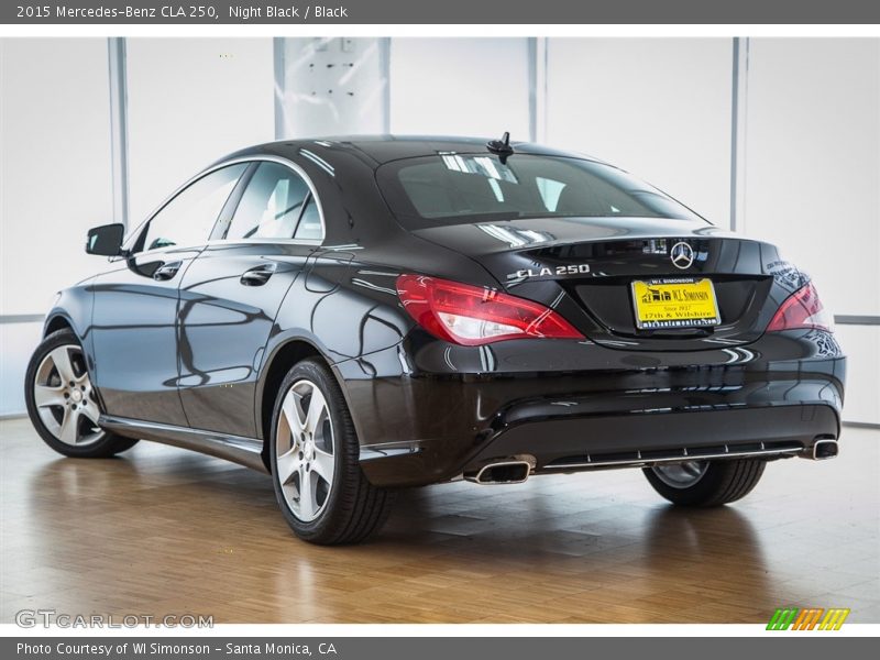 Night Black / Black 2015 Mercedes-Benz CLA 250