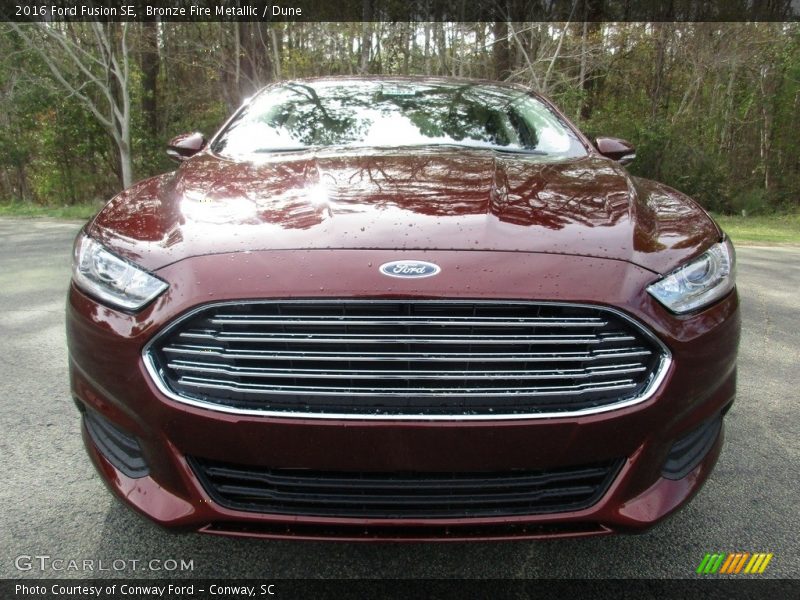 Bronze Fire Metallic / Dune 2016 Ford Fusion SE