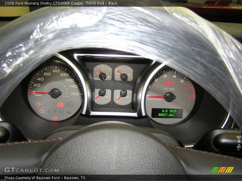 Torch Red / Black 2008 Ford Mustang Shelby GT500KR Coupe
