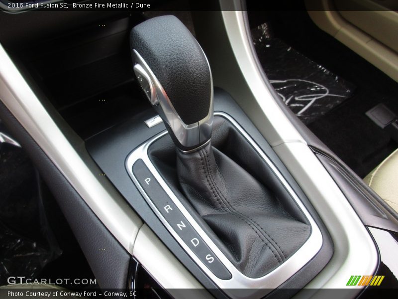 Bronze Fire Metallic / Dune 2016 Ford Fusion SE