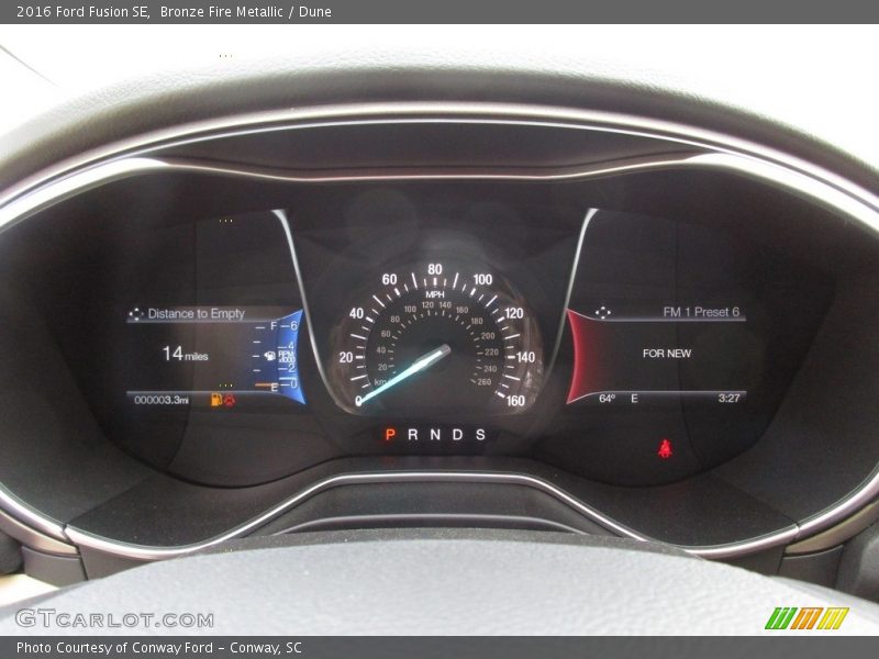 Bronze Fire Metallic / Dune 2016 Ford Fusion SE