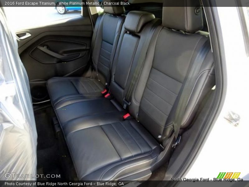 White Platinum Metallic / Charcoal Black 2016 Ford Escape Titanium