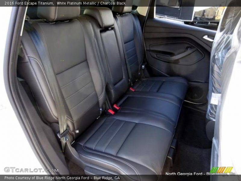 White Platinum Metallic / Charcoal Black 2016 Ford Escape Titanium