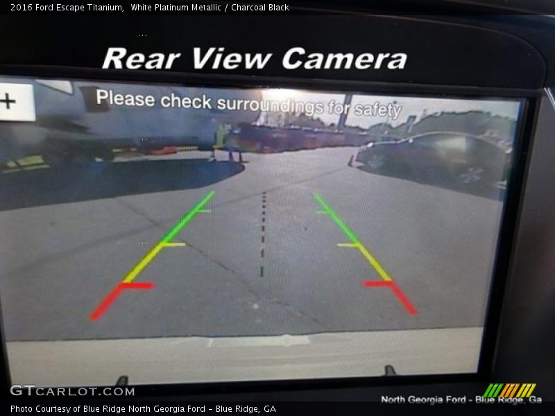 White Platinum Metallic / Charcoal Black 2016 Ford Escape Titanium