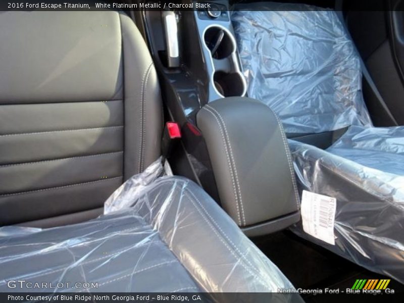 White Platinum Metallic / Charcoal Black 2016 Ford Escape Titanium