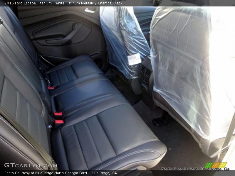 White Platinum Metallic / Charcoal Black 2016 Ford Escape Titanium