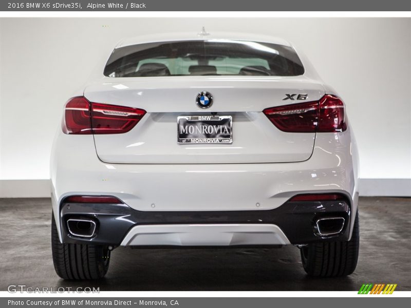 Alpine White / Black 2016 BMW X6 sDrive35i