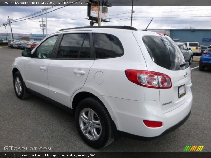 Glacier White / Gray 2012 Hyundai Santa Fe GLS AWD