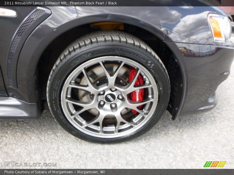 Phantom Black Pearl / Black 2011 Mitsubishi Lancer Evolution MR