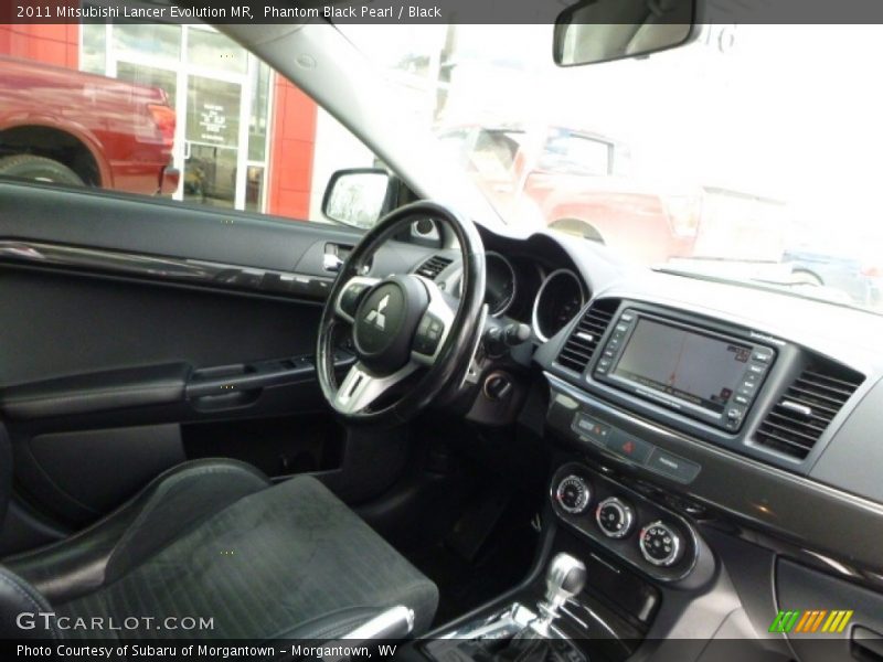 Phantom Black Pearl / Black 2011 Mitsubishi Lancer Evolution MR