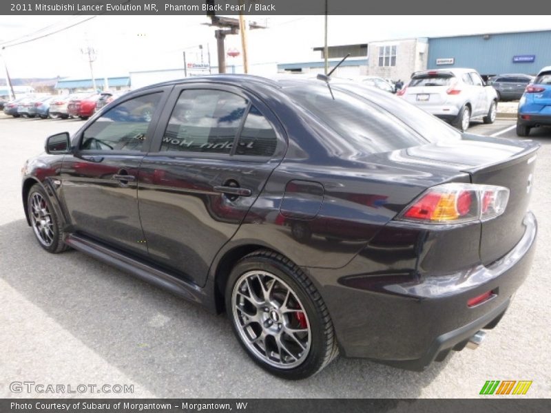 Phantom Black Pearl / Black 2011 Mitsubishi Lancer Evolution MR