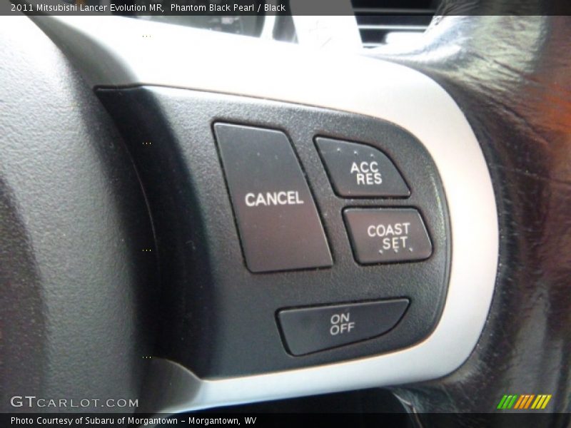 Phantom Black Pearl / Black 2011 Mitsubishi Lancer Evolution MR