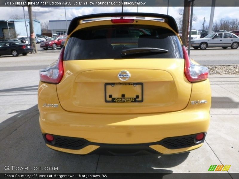 Solar Yellow / Stinger Edition Black/Yellow 2016 Nissan Juke Stinger Edition AWD