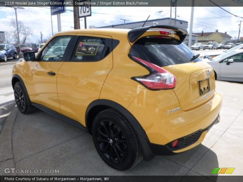 Solar Yellow / Stinger Edition Black/Yellow 2016 Nissan Juke Stinger Edition AWD