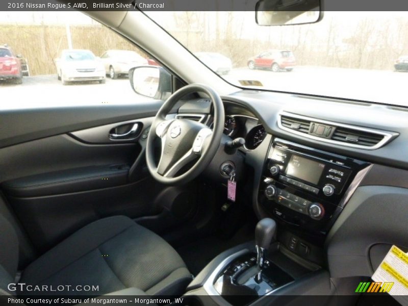 Brilliant Silver / Charcoal 2016 Nissan Rogue S AWD