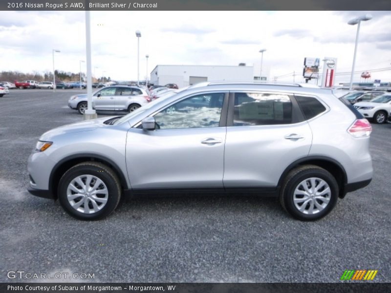 Brilliant Silver / Charcoal 2016 Nissan Rogue S AWD