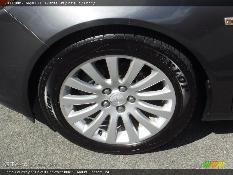 Granite Gray Metallic / Ebony 2011 Buick Regal CXL
