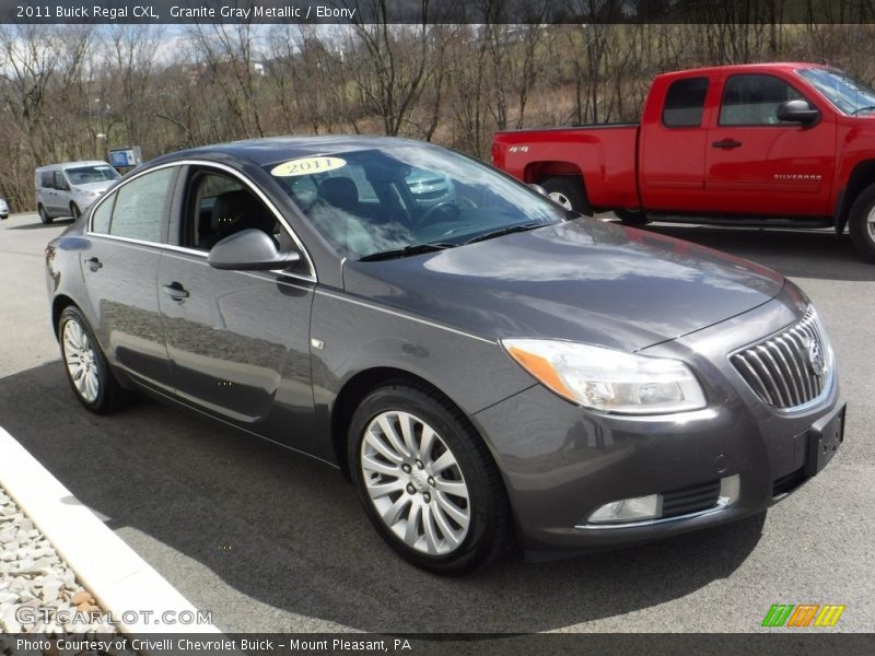 Granite Gray Metallic / Ebony 2011 Buick Regal CXL