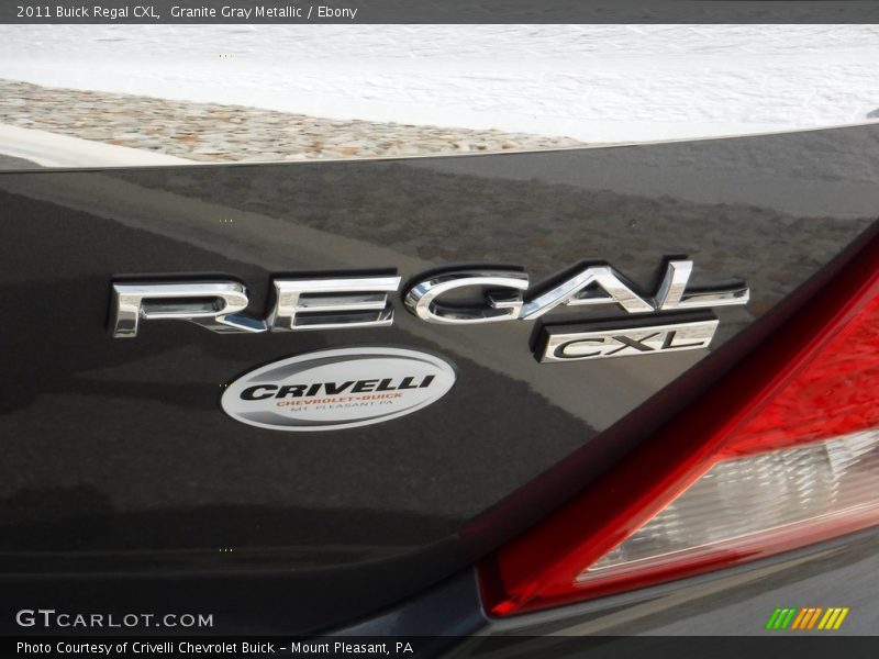 Granite Gray Metallic / Ebony 2011 Buick Regal CXL