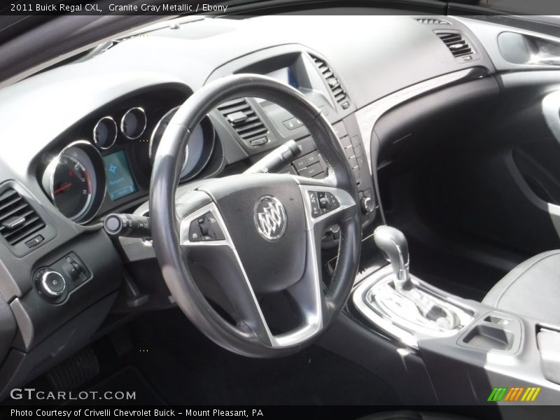Granite Gray Metallic / Ebony 2011 Buick Regal CXL