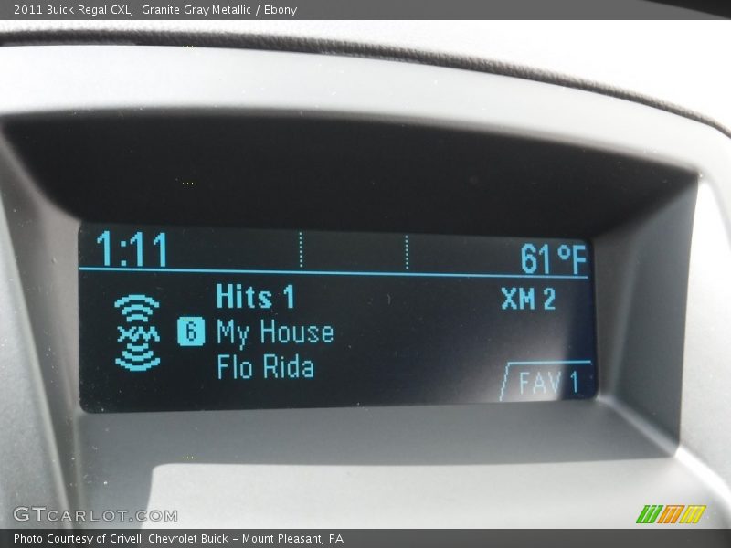 Granite Gray Metallic / Ebony 2011 Buick Regal CXL