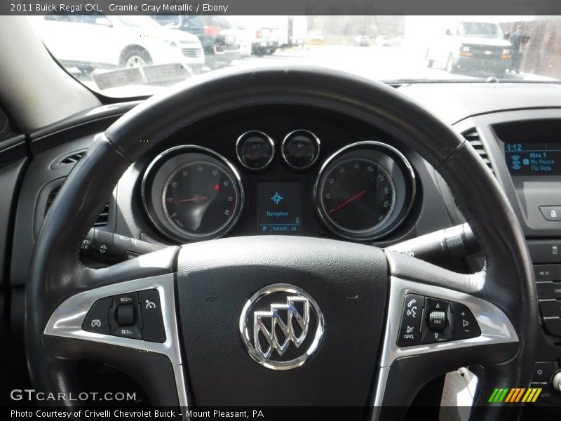 Granite Gray Metallic / Ebony 2011 Buick Regal CXL
