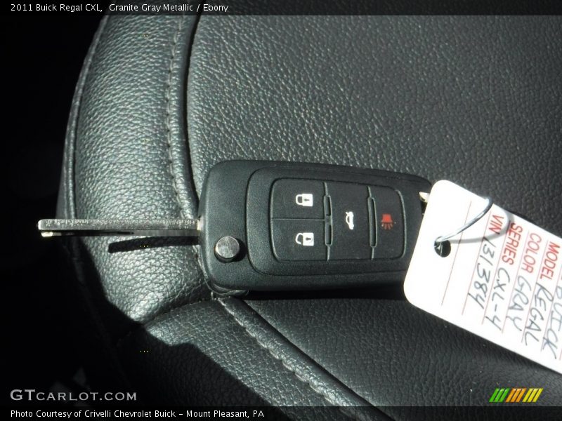 Granite Gray Metallic / Ebony 2011 Buick Regal CXL