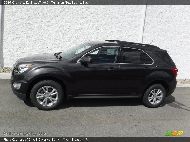 Tungsten Metallic / Jet Black 2016 Chevrolet Equinox LT AWD
