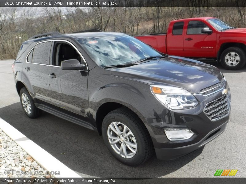 Tungsten Metallic / Jet Black 2016 Chevrolet Equinox LT AWD