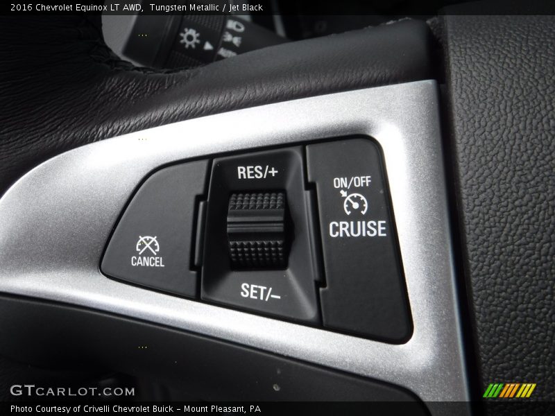 Tungsten Metallic / Jet Black 2016 Chevrolet Equinox LT AWD
