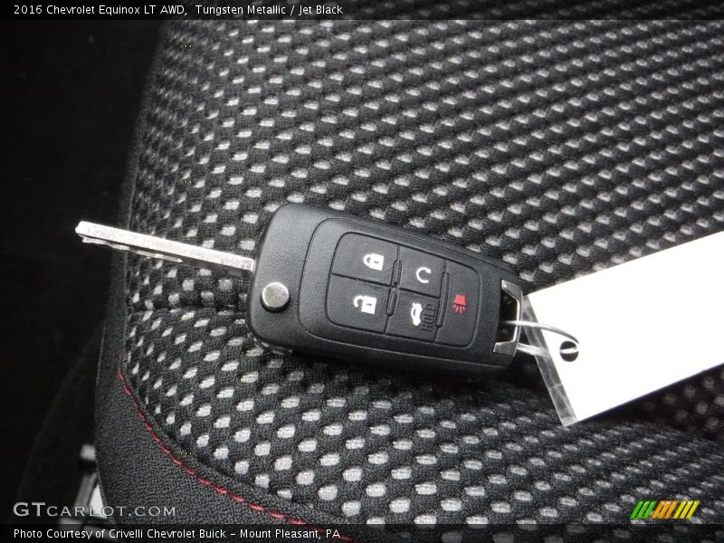 Tungsten Metallic / Jet Black 2016 Chevrolet Equinox LT AWD