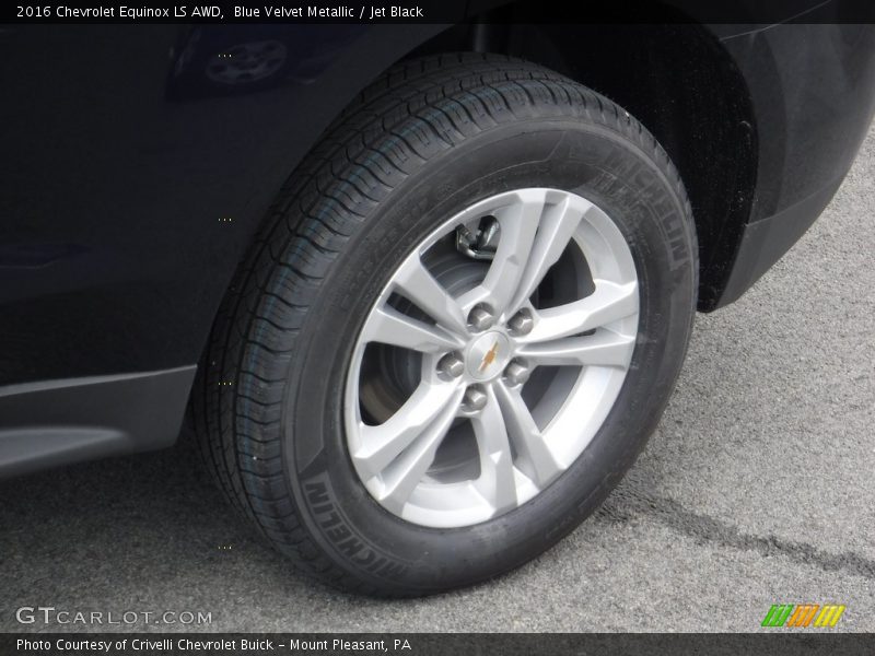 Blue Velvet Metallic / Jet Black 2016 Chevrolet Equinox LS AWD