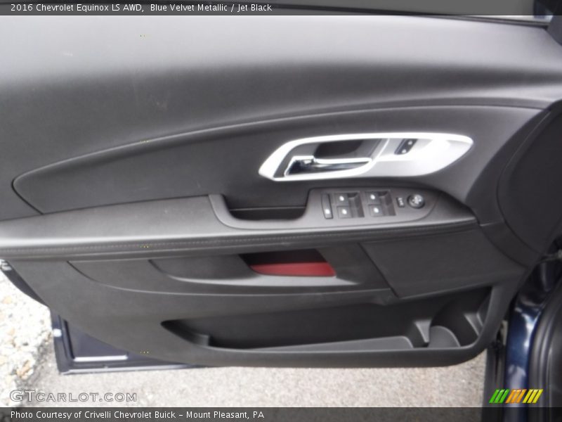 Blue Velvet Metallic / Jet Black 2016 Chevrolet Equinox LS AWD