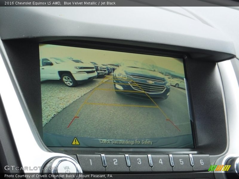 Blue Velvet Metallic / Jet Black 2016 Chevrolet Equinox LS AWD