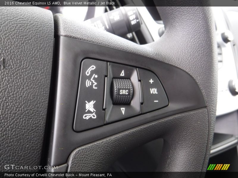 Blue Velvet Metallic / Jet Black 2016 Chevrolet Equinox LS AWD