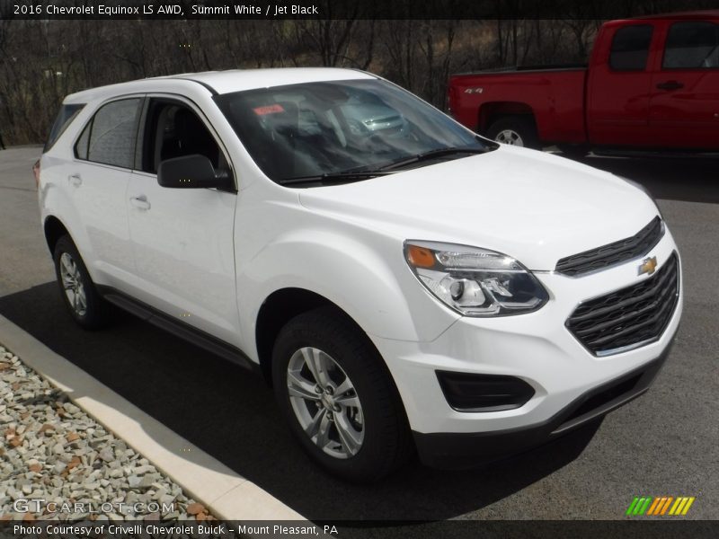 Summit White / Jet Black 2016 Chevrolet Equinox LS AWD