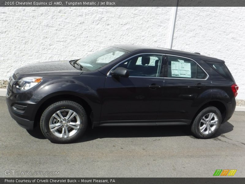 Tungsten Metallic / Jet Black 2016 Chevrolet Equinox LS AWD