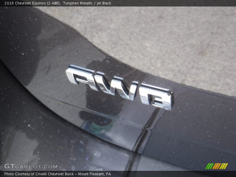 Tungsten Metallic / Jet Black 2016 Chevrolet Equinox LS AWD