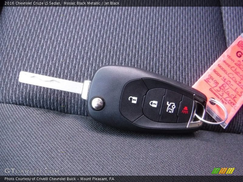 Keys of 2016 Cruze LS Sedan