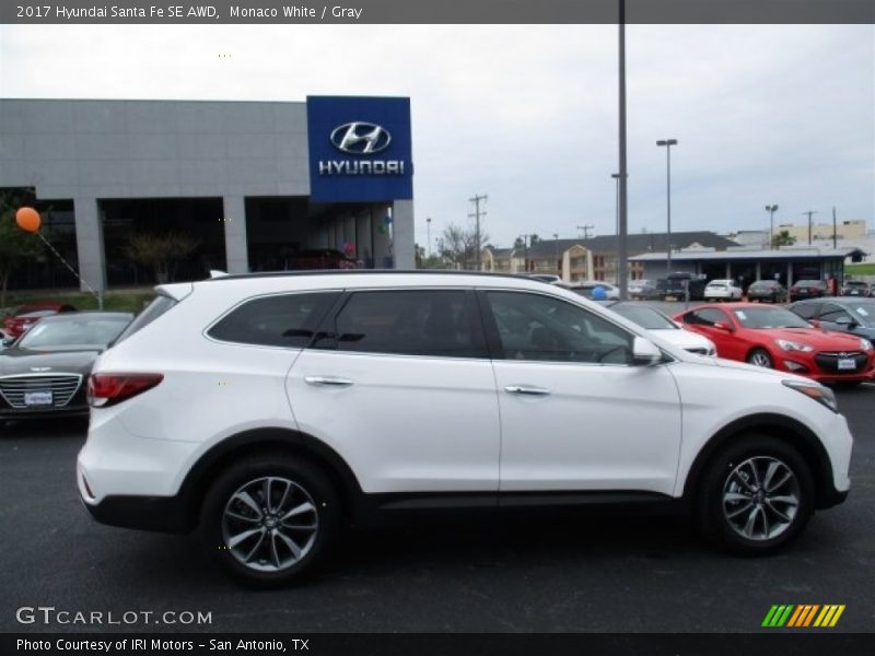  2017 Santa Fe SE AWD Monaco White