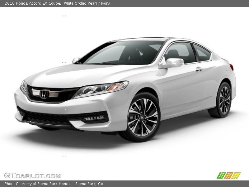White Orchid Pearl / Ivory 2016 Honda Accord EX Coupe