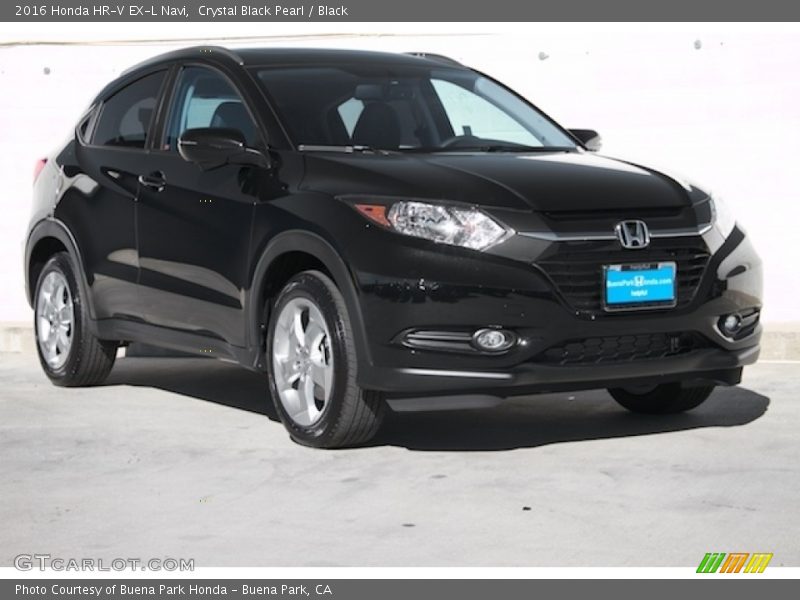 Crystal Black Pearl / Black 2016 Honda HR-V EX-L Navi