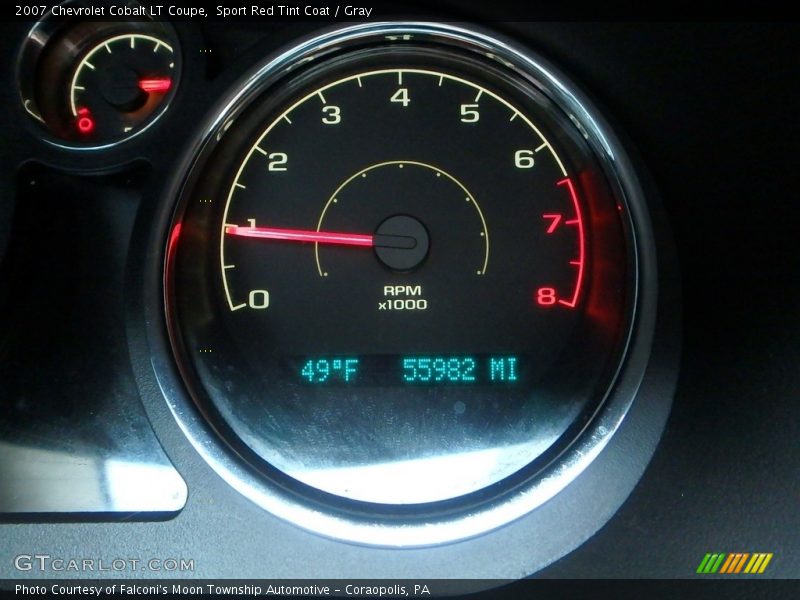 Sport Red Tint Coat / Gray 2007 Chevrolet Cobalt LT Coupe