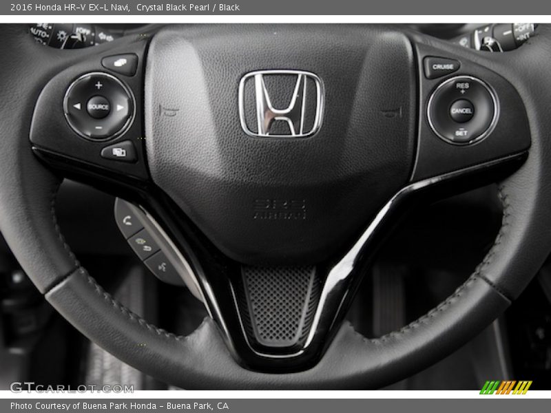 Crystal Black Pearl / Black 2016 Honda HR-V EX-L Navi